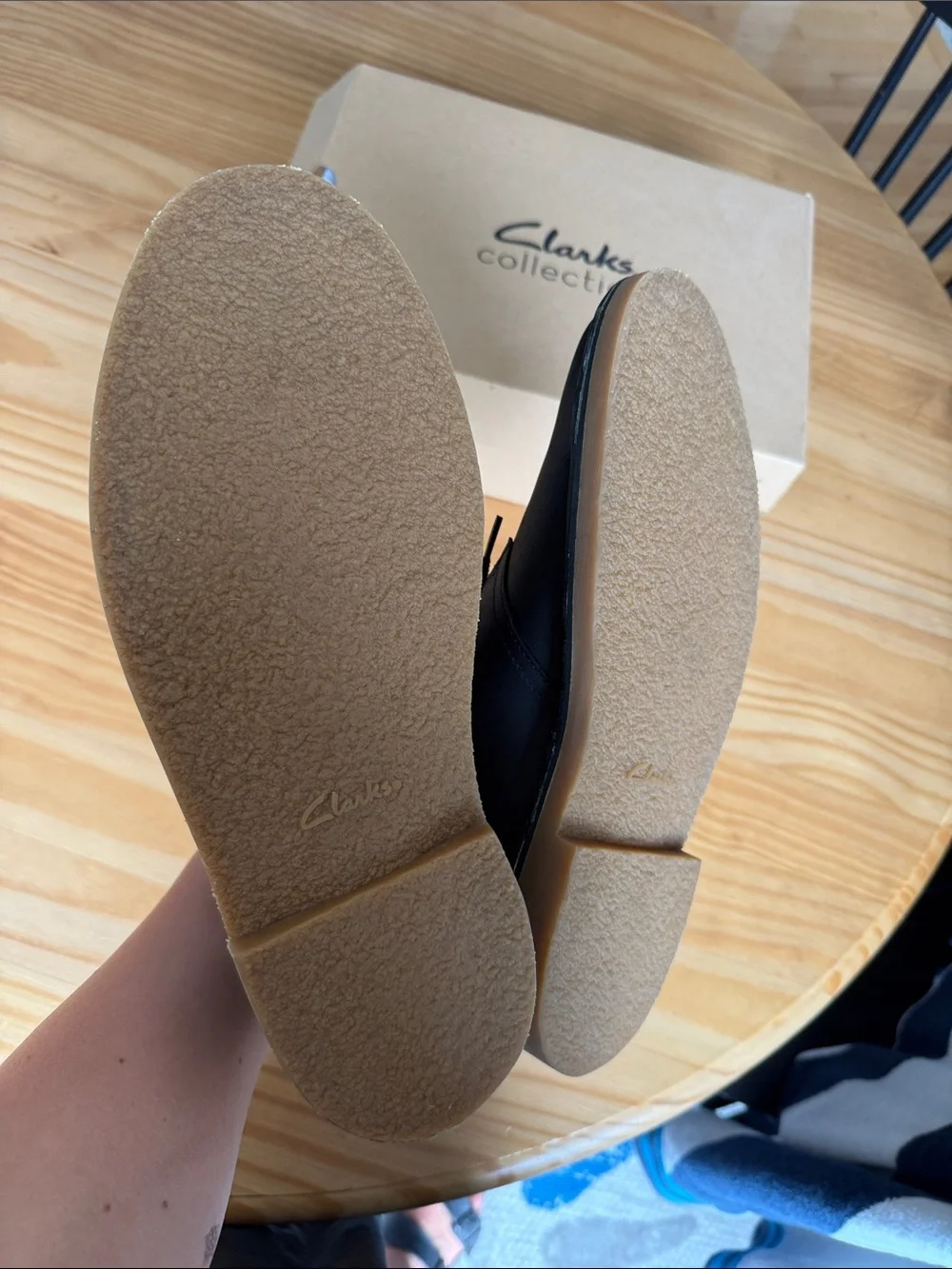 Clarks Bushacre 3 Black Leather Chukka Leather Boots NEW IN BOX